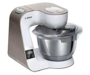 BOSCH - Robot sur socle - 1000W - bol inox de 3.9 L - balance et minuteur intégrés - MUM 5 CreationLine -blanc/champagne - MUM5XW20