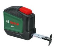 Bosch mètre ruban 3 m (Auto Lock ; largeur du ruban 19 mm ; enduit de nylon ; mètre ruban de 3 m précis avec échelle métrique ; avec crochet double et clip de ceinture en métal)