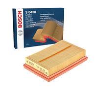 Bosch S0438 Filtre à Air Automobile - Sépare les Particules de l'Air d'Admission, Résiste à l'Humidité et à la Tension