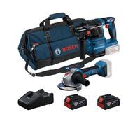 Combi kit 2 outils 18 V GWS + GBH + 2 x 4,0 Ah + GAL Professional - BOSCH - 0615V0003C