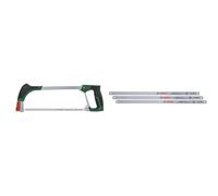 Bosch Scie alternative 300 mm (scie universelle, lame de scie bimétal durable pr coupe précise ds métal/bois/plastique/etc ;Softgrip ergon.) + Bosch Set de 3 lames de scie alternative Clean 300 mm