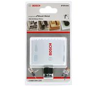 BOSCH Scie cloche bimétallique (bois et métaux, alliage de cobalt 8 %, denture progressive, Ø 64 mm, accessoire de perçage)