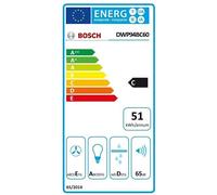 Bosch Serie 2 DWP94BC60 hotte Montée au mur Noir 360 m³/h