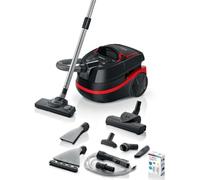 Bosch BWD421POW, Cylinder Vacuum, Noir, Rouge, 2100 W, 1 Liter, 44 décibeles