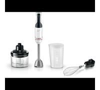 Bosch Serie 4 MSM4W221 Mélangeur à Immersion 600W Blanc - Bol 0.6L, Arbre Inox, Mini-hachoir, Facile à Nettoyer, 220-240V