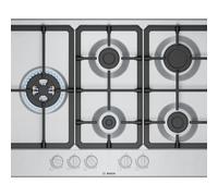 Bosch Serie 4 PGM7B5K90 plaque Acier inoxydable Intégré 75 cm Gaz 5 zone(s)