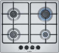 Bosch Série 4 PGP6B5B85 Table de cuisson encastrable en acier, 58 cm, gaz, 4 brûleurs