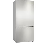 bosch Série 4 Réfrigérateur combiné pose-libre 186 x 86 cm Acier brossé anti-traces, Total No Frost KGN86VIEA