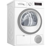 Bosch Serie 4 WTH85VWIN, Pose libre, Chargement frontal, Pompe à chaleur, Blanc, Bouton rotatif, Touche, Droite