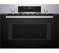 Bosch Série 6 CMA585GS1 Four à micro-ondes encastrable à air chaud, 60 x 45 cm, inox