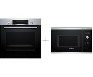 BOSCH Série 6 - Four pyrolyse HBG578ES7 + Micro-ondes encastrable BFL554MS0