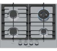 Bosch Série 6 PCH6A5I90 Table de cuisson inox Intégrée 58 cm gaz 4 zone(s)