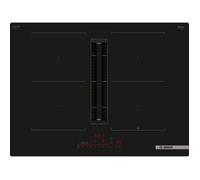 Bosch Serie 6 PVQ711H26E plaque Noir Intégré 71 cm Plaque avec zone à induction 4 zone(s) Hotte intégrée