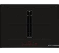 Bosch Serie 6 PVQ731H26E plaque Noir Intégré 71 cm Plaque avec zone à induction 4 zone(s) Hotte intégrée