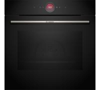 Bosch HBG7721B2 Série 8 Four Intelligent encastrable, 60 x 60 cm, fabriqué en Allemagne, noir, pyrolyse autonettoyante et hydrolyse, Air Fry, Programmes automatiques, air chaud 3D, coloré