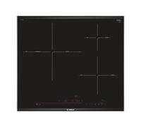 Bosch Serie 8 PID675DC1E - Table de cuisson à induction - 3 plaques de cuisson - Niche - largeur : 56 cm - profondeur : 49 cm - noir - avec garnitures avant et arrière biseautées, garnitures...