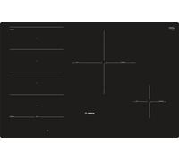 Bosch Série 8 PXE801DC1E Table de cuisson autarcique à induction 80 cm noir, cadre affleurant