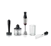 BOSCH Series 6 - Mixeur plongeant ErgoMaster contrôle dynamique de la vitesse, couteau QuattroBlade Pro, accessoires inclus - moteur 1200 watts refroidi par air, MSM6M633