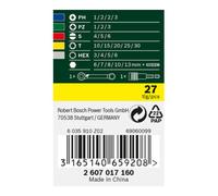 Bosch "2 607 017 160 embout de tournevis 27 pièce(s), Set d''outils"