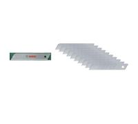 Bosch Set de 10 lames sécables 18 mm (acier SK5 haute qualité 7 parties sécables étui de rangement)