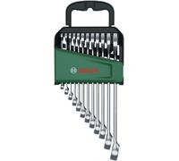 Bosch Set de 12 clés mixtes 1600A02Z9D – métrique 6–19 mm, chrome vanadium, ergonomique