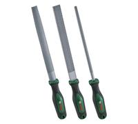Bosch Set de 3 râpes à bois – plates, rondes et demi-rondes – acier au carbone dur