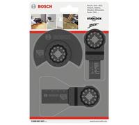 BOSCH Set de base pour le bois (3 pièces) Lame de scie segmentée HCS Wood (1×) ; lame de scie plongeante HCS Wood (1×) ; Lame de scie plongeante BIM Bois et Métal (1×) 2608662343