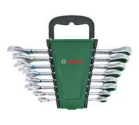 Bosch Set de 8 clés mixtes à cliquet – haute performance, anti-rouille, codage couleurs