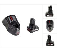 Bosch Set de démarrage 12V - 1x Batterie GBA 6,0 Ah 12 V + Chargeur