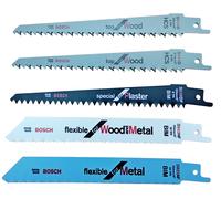 Bosch Set De Lames De Scie Sauteuse 150mm Pour Bois Métal Gypse 1/2"