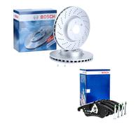 BOSCH Set Freins Avant pour Mercedes Classe C-E (W204-W212) Disques + Plaquettes