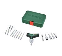 Bosch Set de 22 tournevis cliquet et embouts – poignée T