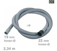 Bosch Siemens Appareils Ménagers Tuyau De Drain 00354124 Droit 19/22mmØ 2,34m