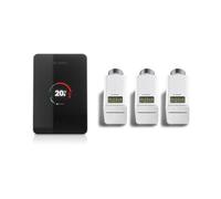 BOSCH Smarter WLAN-Contrôleur EasyControl Set Avec 3 Thermostats Sans Fil, Noir