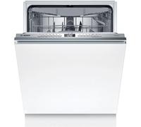 Bosch SMH4ECX28E, série 4, lave-vaisselle intelligent, entièrement intégré, 60 cm, tiroir à couverts, fabriqué en Allemagne, charnière Vario, particulièrement silencieux, SpeedPerfect+, assistant de