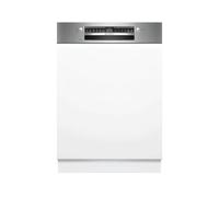 Bosch SMI4HVS14E Série 4 Smart semi-intégré, 60 cm, paniers VarioFlex, triple rackmatique, Smart Start, Silence Program, AquaStop, EcoSilence Drive, acier brossé
