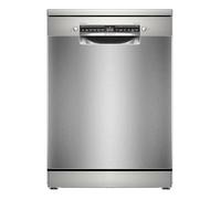 Bosch SMS4EMI06G Series 4 Lave-vaisselle autonome, classe énergétique B, 60 cm, 14 places, 9 l, extra basse, Silence Plus, 42 dB, silencieux, panier Rackmatic réglable, argenté