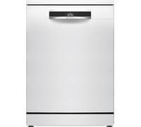 Bosch SMS6ZCW12F Série 6 - Lave-vaisselle, pose-libre, PerfectDry | 60 cm, Blanc, Paniers Max Flex, Séchage Zeolith : sèche même le plastique, Extra Clean Zone : 3 jets pour nettoyage intensif