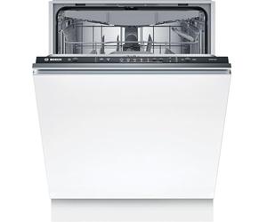 Bosch SMV25EX02E Série 2 Lave-vaisselle encastrable, entièrement escamotable, InfoLight : affichage du programme LED, 3 paniers, EcoDosage, AquaStop, 60 cm