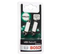 Bosch -Sof. 10W LED Retrofit lampes auto - 12 V 1 W SV8,5-8 41 mm - 2 ampoules