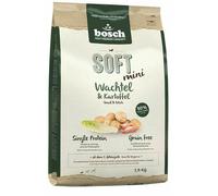 BOSCH Soft Mini Aliment sec avec caille et pommes de terre 2,5 kg + SIMPLY FROM NATURE Friandises de dressage avec de l'autruche 300 g