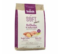 bosch HPC SOFT Mini Pintade & Patate Douce - Aliments pour chiens semi-moelleux pour chiens adultes de petite race - Monoprotéine - Sans céréales - 1 x 2,5 kg