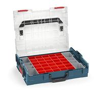 Bosch Sortimo L BOXX 102 Boîte de rangement professionnelle avec couvercle bleu transparent avec coffret de rangement A3 | Boîtes de rangement pour petites pièces | Système de rangement