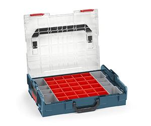 Bosch Sortimo L BOXX 102 Boîte de rangement professionnelle avec couvercle bleu transparent avec coffret de rangement A3 | Boîtes de rangement pour petites pièces | Système de rangement