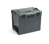 Bosch Sortimo L BOXX 374 Anthracite | Taille 4 | Mallette à outils professionnelle L-BOXX 374 | Système de transport innovant | Boîte à outils vide en plastique | Boîte de rangement idéale |