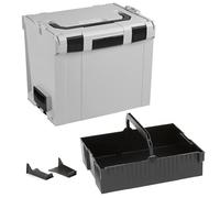 Bosch Sortimo L-BOXX 374 Caisse, taille 4, grise, avec insert de suspension noir, système de transport et de rangement des outils
