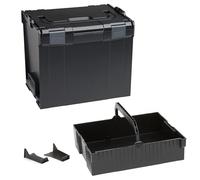 Bosch Sortimo L-BOXX 374 Caisse, taille 4, noire, avec insert de suspension noir, système de transport et de rangement des outils