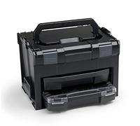 Bosch Sortimo LS-BOXX 306 - Mallette à outils noire avec i-BOXX 72 vide et tiroir LS 72 vide - Système de transport et de rangement modulaire pour outils