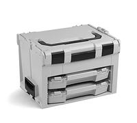 Bosch Sortimo LS-BOXX 306 Set de mallettes à outils, grises, avec 2 i-BOXX vides, système de transport d'outils