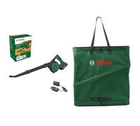 Bosch Souffleur de Feuilles sans Fil - UniversalLeafBlower 18V-130 (1 Batterie 2,5 Ah et Chargeur) + sac de ramassage compact 60 L (sac pliable pratique pour la collecte de déchets de jardin)